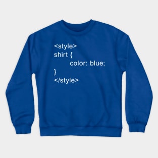 HTML Style - Blue Crewneck Sweatshirt